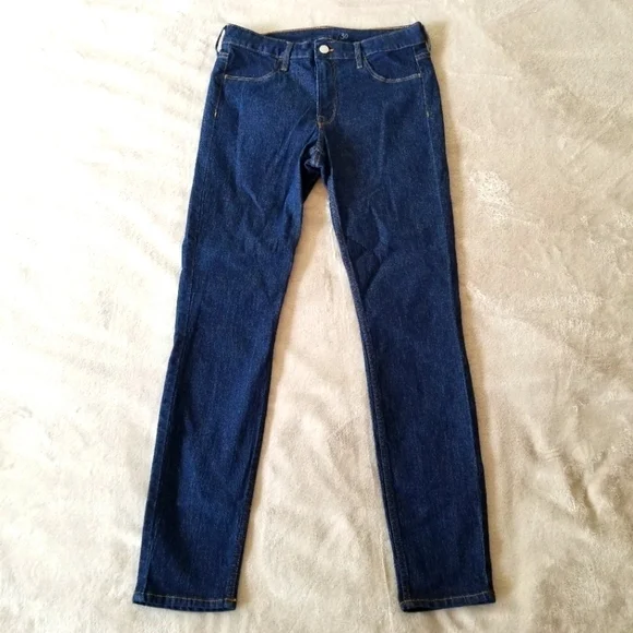 H&M &DENIM Skinny Regular Ankle Dark Blue Denim Size 8 - Picture 4 of 9